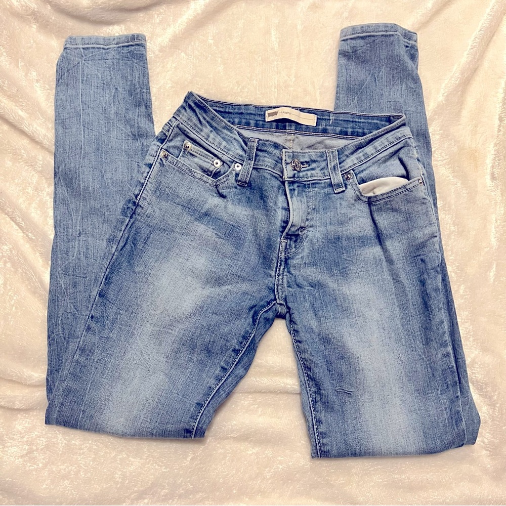 Women’s Levi Legging Light Wash Denim Jeans Size W26 L30